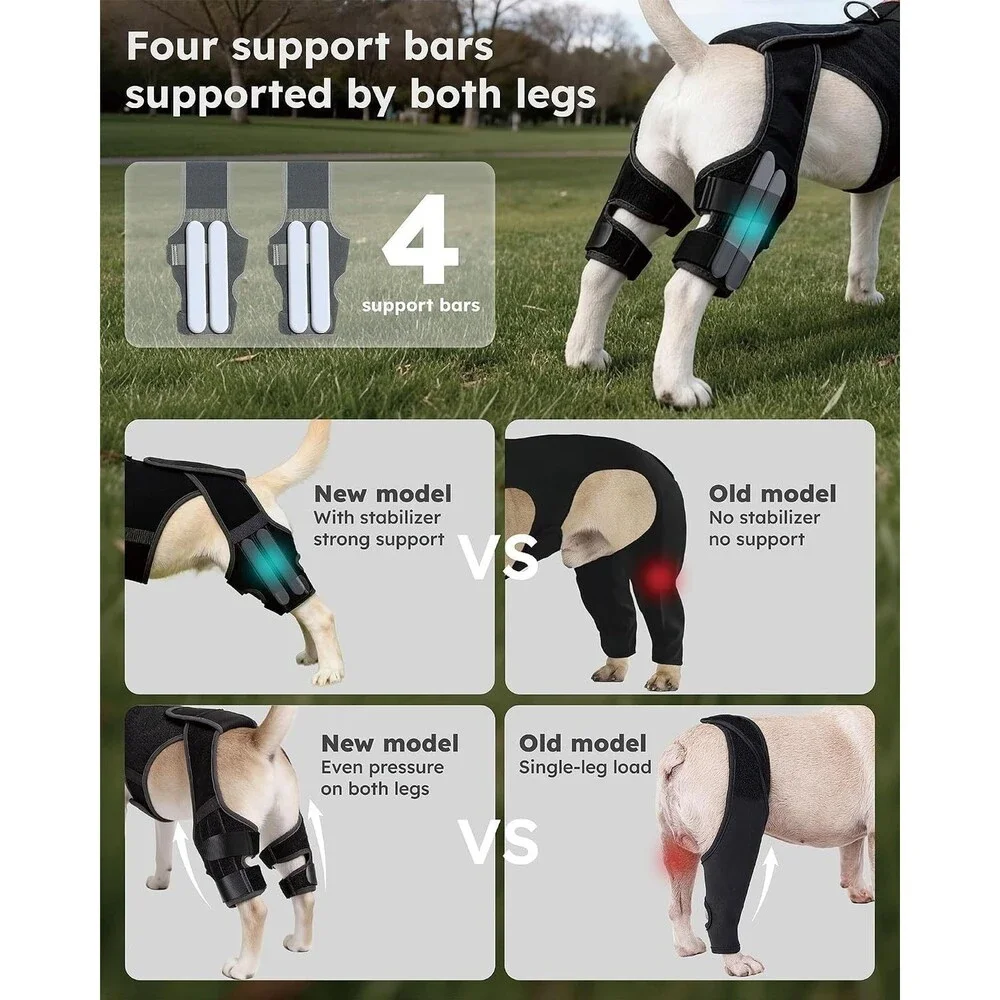 Dog Knee Brace for Torn ACL/CCL Hind Leg, Adjustable Hip Brace-Hip Dysplasia Lg